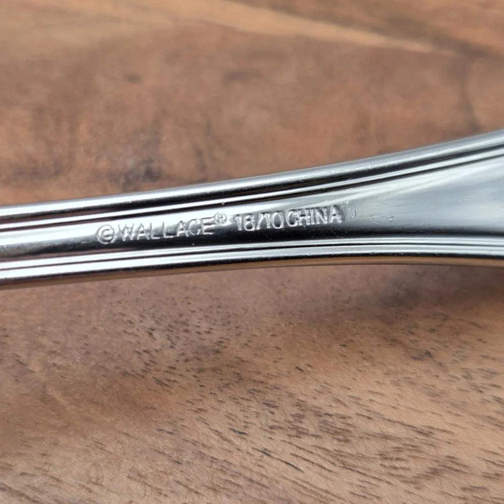 Set Of 5 Wallace Rockport Soup Spoons 18/10 Stainless Steel